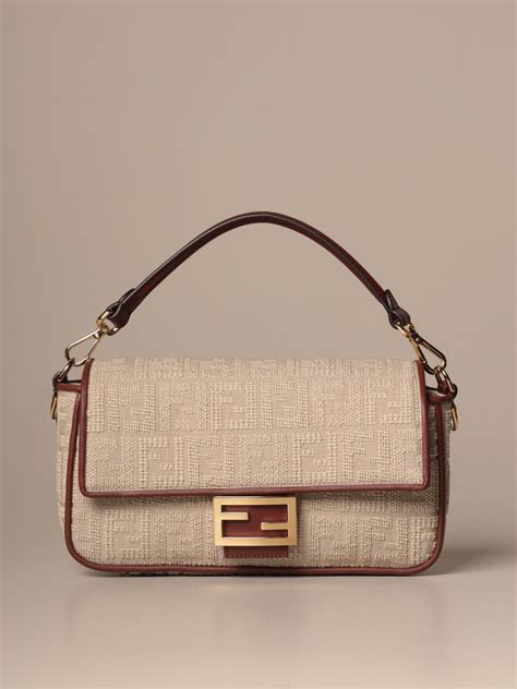 fendi baguette bag white.